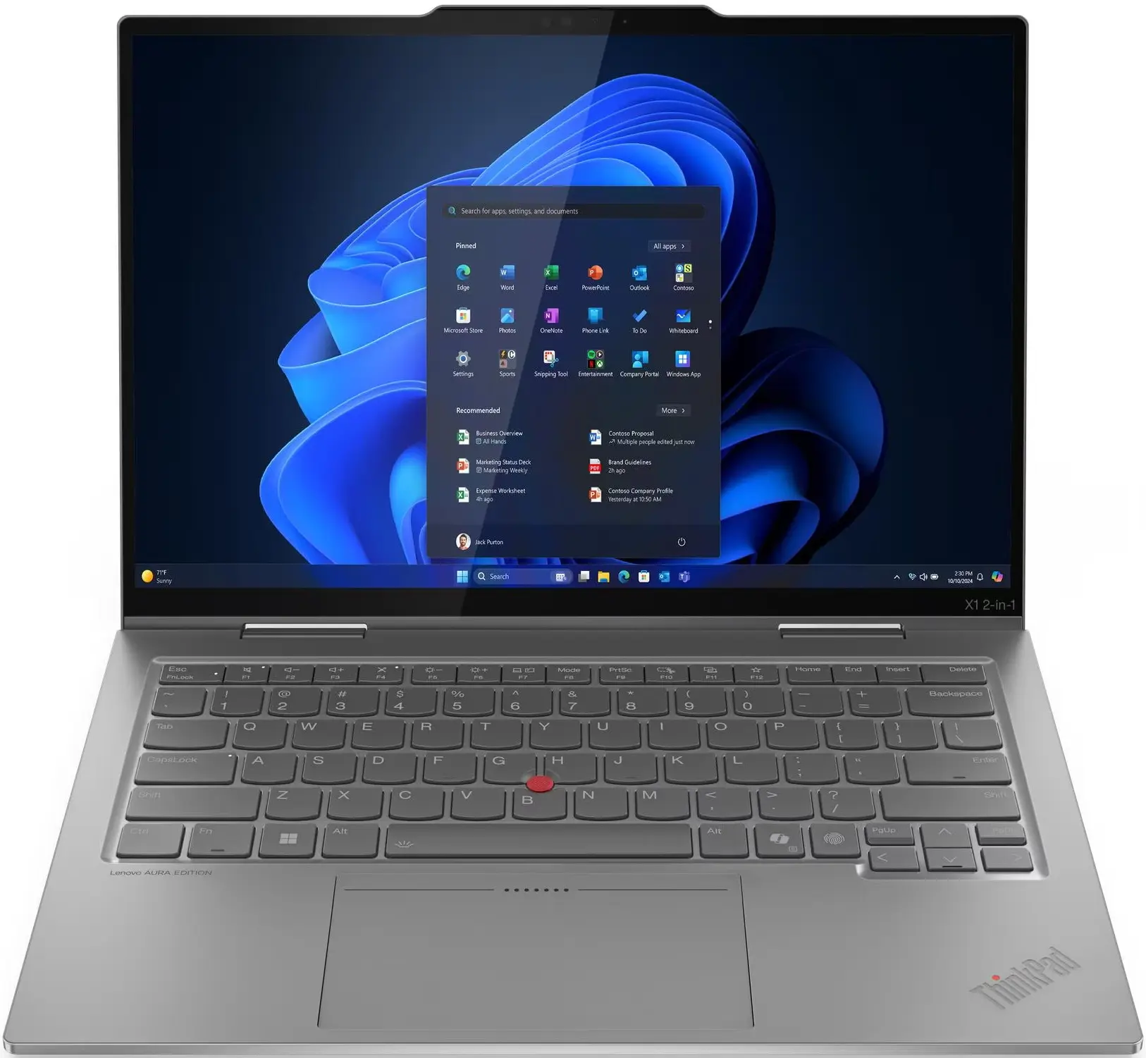 Laptop Lenovo ThinkPad X1 Gen 10 Aura Edition Intel Core Ultra 7 258V 32GB/512GB W11P (Grey)