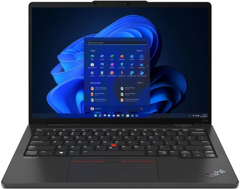 Laptop Lenovo ThinkPad X13s G1 Qualcomm Snapdragon 8cx Gen3 32GB LPDDR4x/512GB SSD W11Pro 5G (Black)