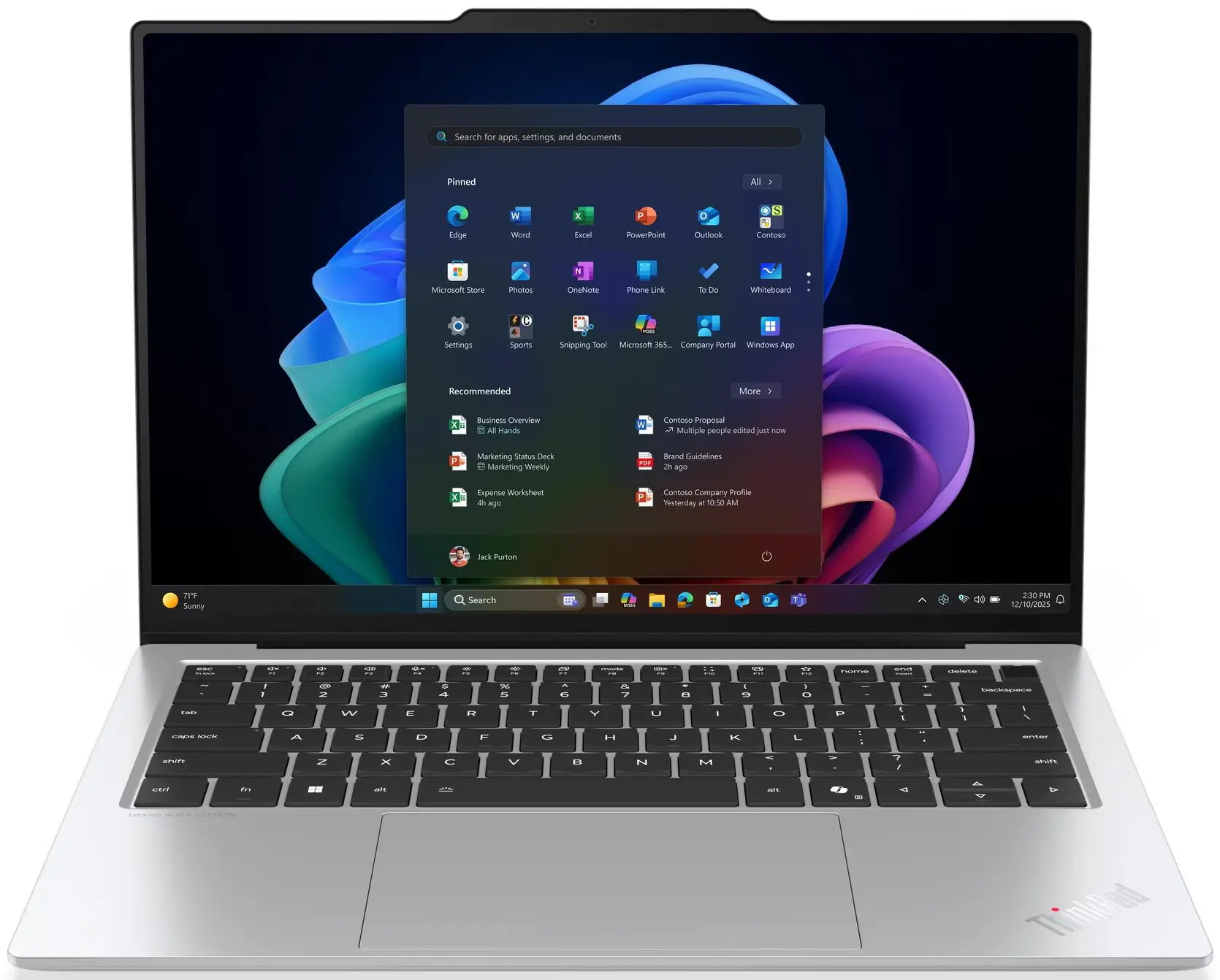 Laptop Lenovo ThinkPad X9-14 Gen 1 Aura Edition Ultra 7 258V 32GB/1TB W11P (White) - 2