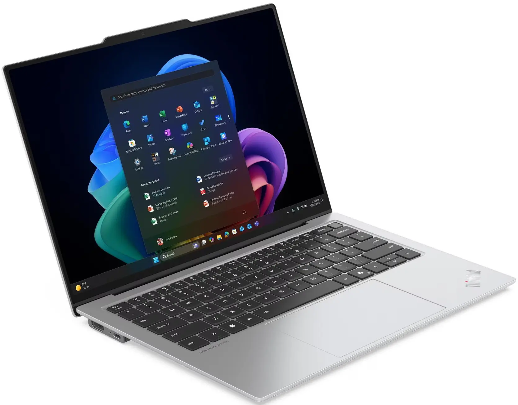 Laptop Lenovo ThinkPad X9-14 Gen 1 Aura Edition Ultra 7 258V 32GB/1TB W11P (White) - 3