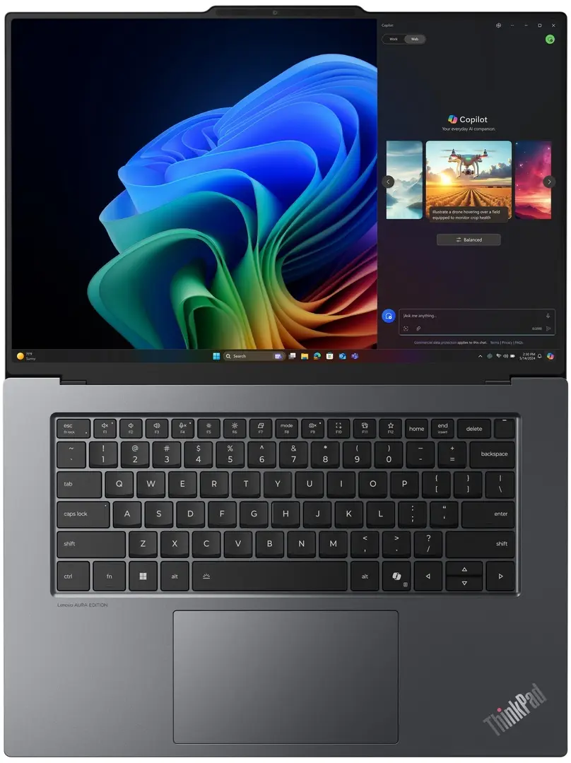 Ноутбук Lenovo ThinkPad X9-15 Gen 1 Intel Core Ultra 7 258V 1x32GB DDR5/2TB SSD W11P (Grey) - 2