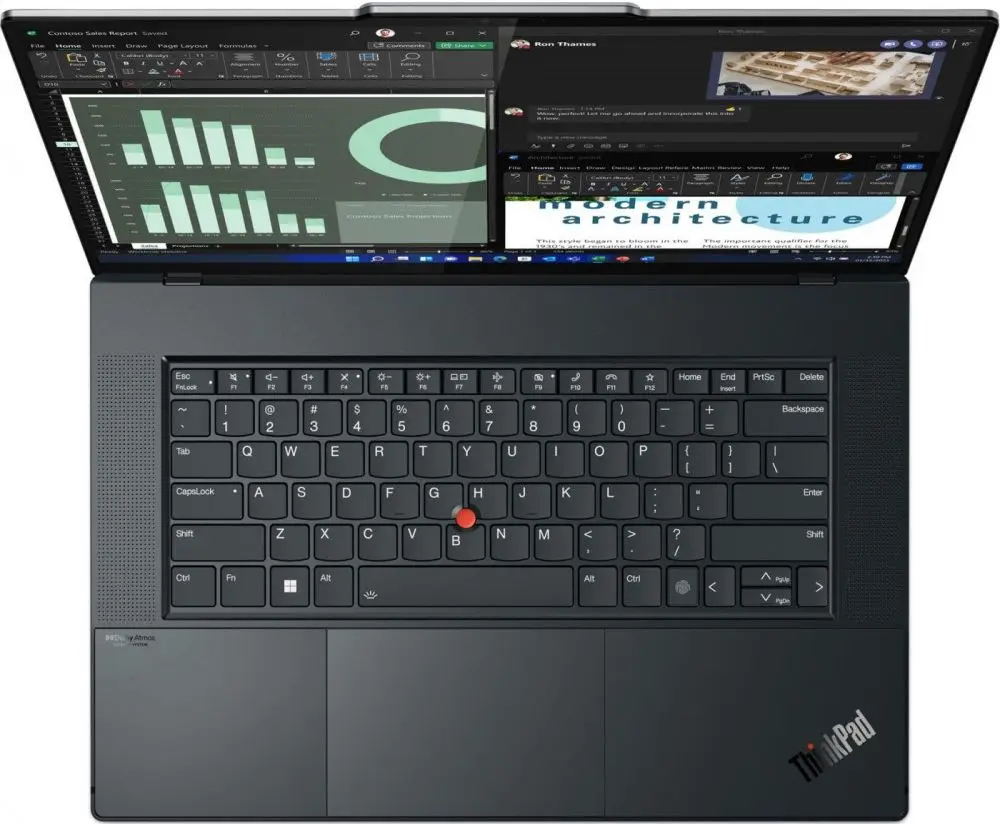 Ноутбук Lenovo ThinkPad Z16 G1 Touch AMD Ryzen 7 Pro 6850H 32GB LPDDR5/1TB SSD W11Pro LTE (Arctic Grey/Black) - 4