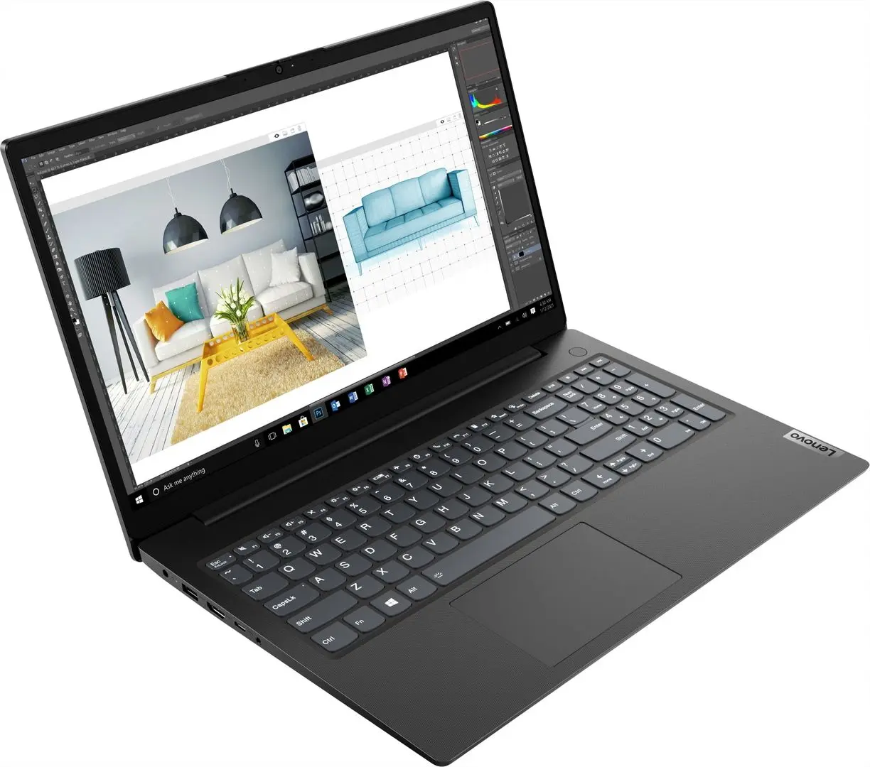 Laptop Lenovo V15 G2 ITL Intel Core i5-1135G7 8GB DDR4/512GB SSD W11Pro (Black) - 8
