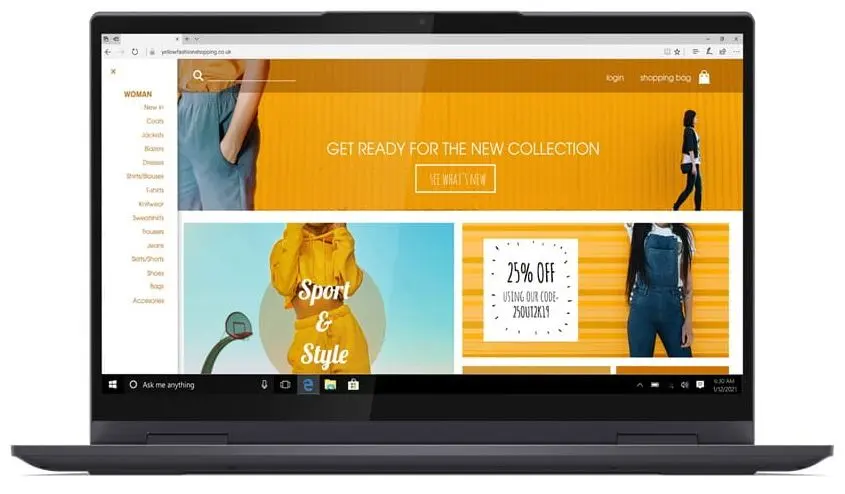 Ноутбук Lenovo Yoga 7 14ACN6 AMD Ryzen 5 5600U 16GB DDR4/512GB SSD (Grey)