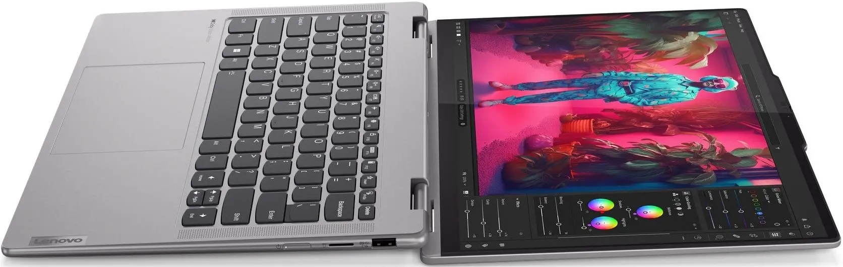 Laptop Lenovo Yoga 7 14AHP9 AMD Ryzen 7 8840HS 16GB DDR5/1TB SSD W11 (Storm Grey)