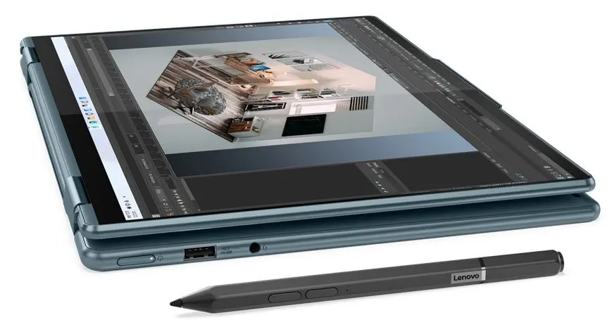 Laptop Lenovo Yoga 7 14ARB7 AMD Ryzen 5 6600U 16GB DDR4/512GB SSD W11H (Stone Blue) - 8