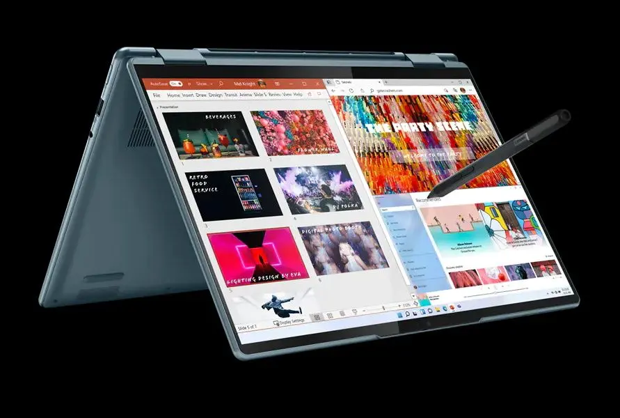 Laptop Lenovo Yoga 7 14ARB7 AMD Ryzen 5 6600U 16GB DDR4/512GB SSD W11H (Stone Blue)