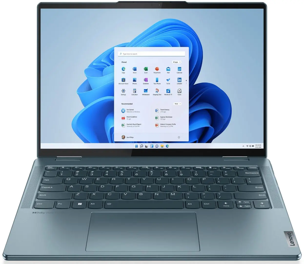 Laptop Lenovo Yoga 7 14ARB7 AMD Ryzen 7 6800U 16GB DDR5/512GB SSD W11H (Stone Blue)