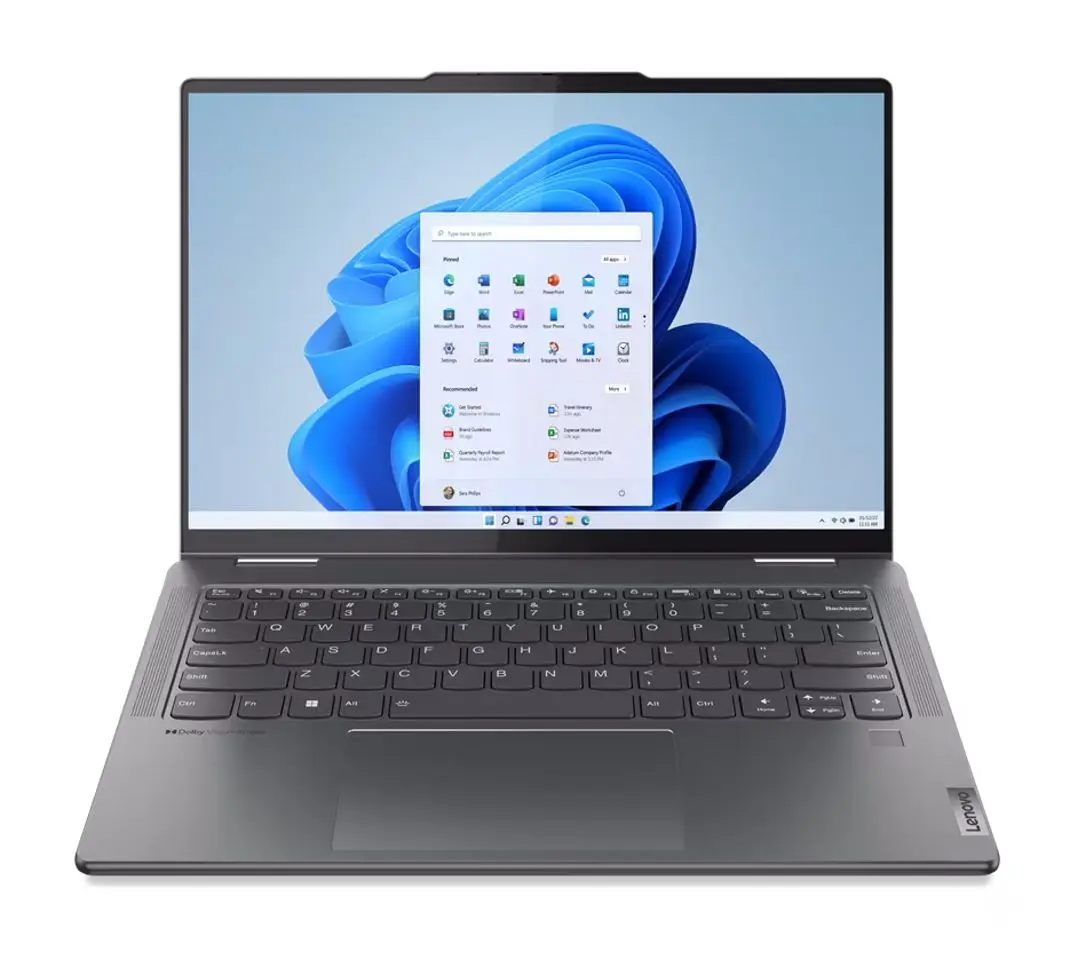 Laptop Lenovo Yoga 7 14ARP8 AMD Ryzen 7 7735U 16GB DDR5/1TB SSD W11H (Storm Grey)