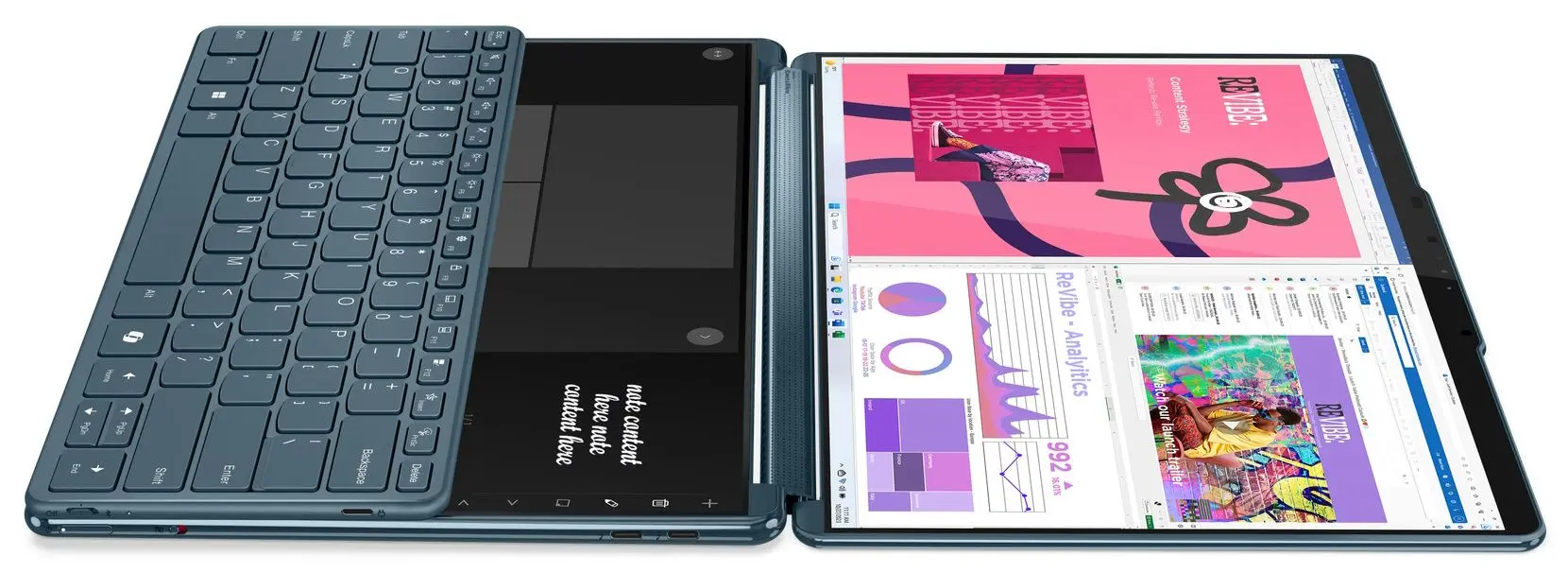 Ноутбук Lenovo Yoga Book 9 13IMU9 Intel Core Ultra 7 155U 16GB LPDDR5X/1TB SSD W11H (Tidal Teal) - 6