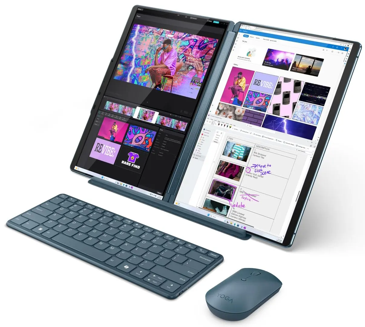 Ноутбук Lenovo Yoga Book 9 13IMU9 Intel Core Ultra 7 155U 32GB LPDDR5X/1TB SSD W11P (Tidal Teal) - 6