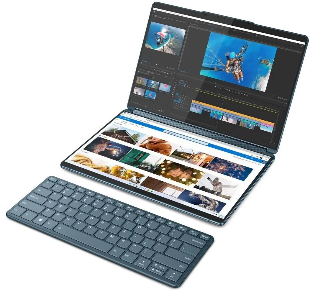 Laptop Lenovo Yoga Book 9 13IRU8 Intel Core i7-1355U 16GB DDR4/1TB SSD W11Home (Tidal Teal) - 3