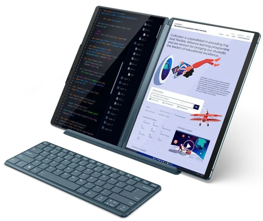 Laptop Lenovo Yoga Book 9 13IRU8 Intel Core i7-1355U 16GB DDR4/1TB SSD W11Home (Tidal Teal) - 6