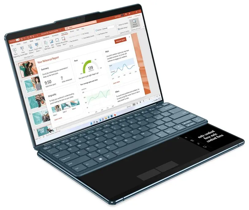 Ноутбук Lenovo Yoga Book 9 13IRU8 Intel Core i7-1355U 16GB DDR5/1TB SSD (Tidal Teal)
