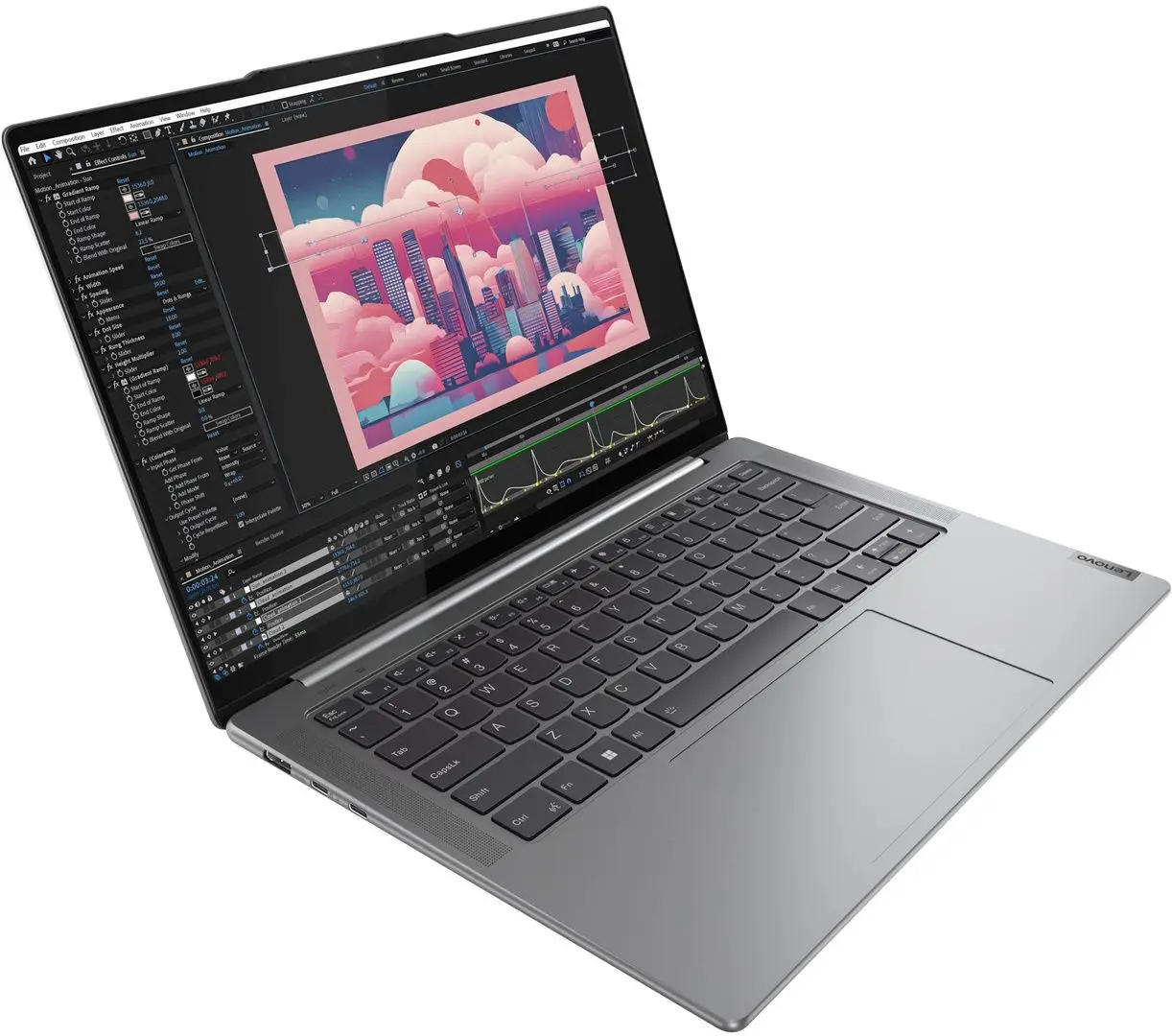 Ноутбук Lenovo Yoga Pro 7 14IMH9 Intel Core Ultra 7 155H 32GB LPDDR5X/1TB SSD (Luna Grey) - 5