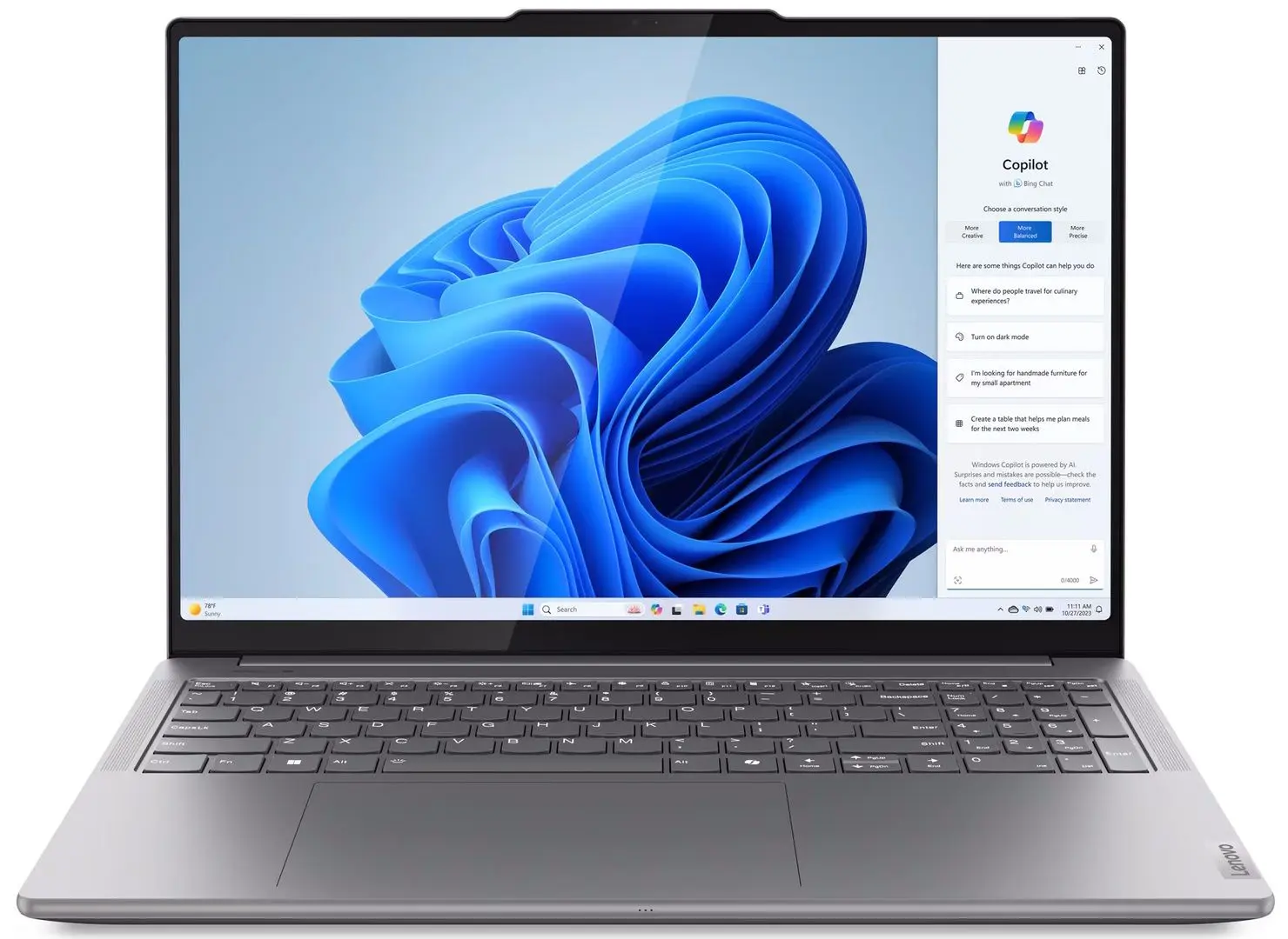 Laptop Lenovo Yoga Pro 9 16IMH9 Intel Core Ultra 9 185H 64GB LPDDR5X/1TB SSD W11H (Luna Grey)