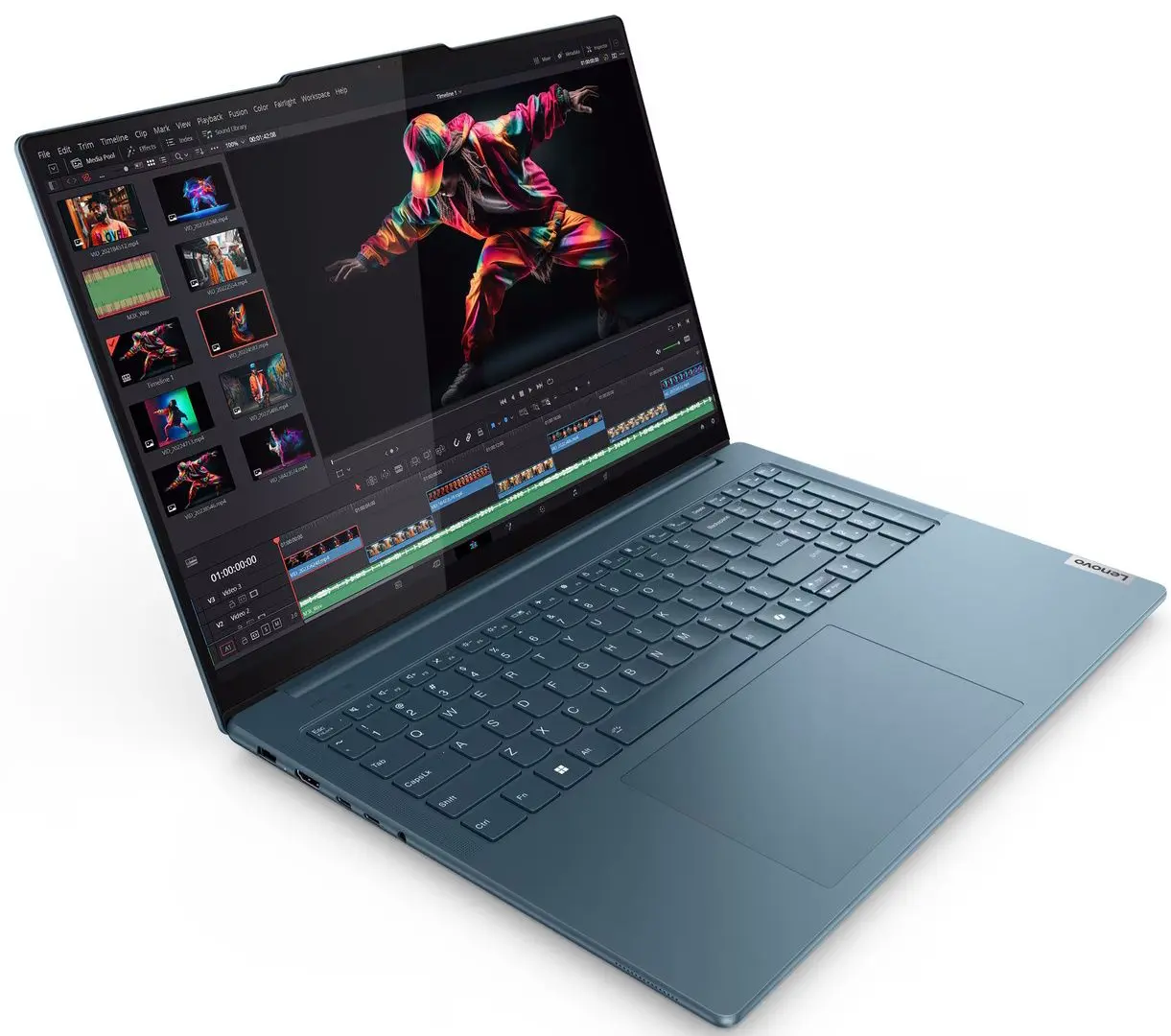 Laptop Lenovo Yoga Pro 9 16IMH9 Intel Core Ultra 9 185H 64GB LPDDR5X/1TB SSD W11H (Tidal Teal)