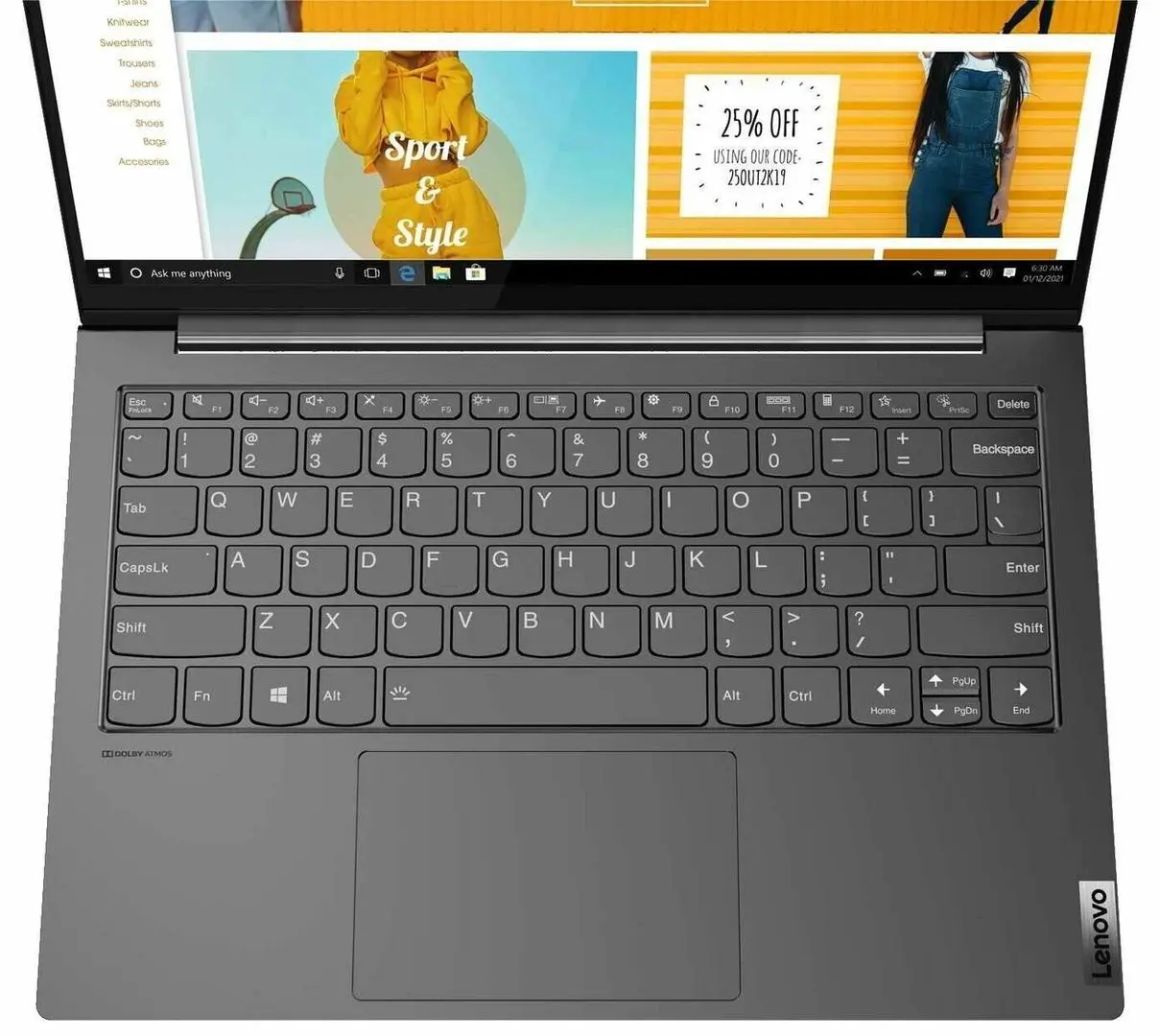 Laptop Lenovo Yoga Slim 7 Pro 14IHU5 Intel Core i5-11320H 16GB DDR4/1TB SSD W11H (Slate Grey) - 5