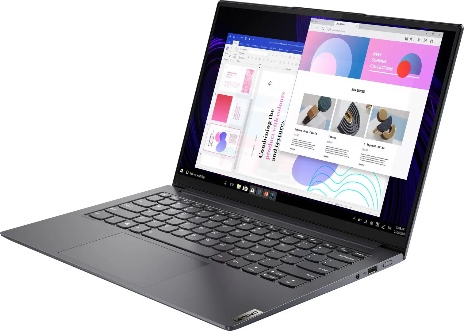 Ноутбук Lenovo Yoga Slim 7 Pro 14ITL5 Intel Corei5-1135G7 16GB LPDDR4x/512GB SSD (Slate Grey) - 2