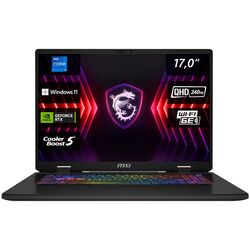 Laptop MSI Sword 17 HX B14VGKG-037 Intel Core i7-14700HX 1x16GB DDR5/1TB SSD W11H (Cosmos Gray)