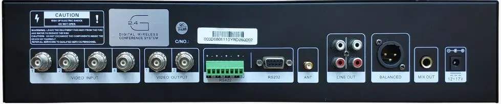 Sistem de conferinte fara fir DSPPA D6801 (Black)