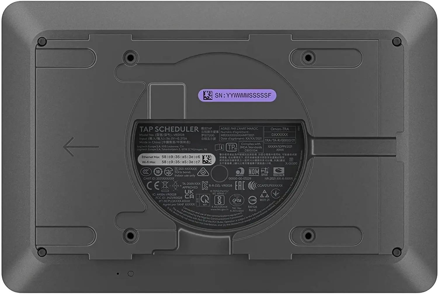 Controler Logitech Tap Scheduler (Graphite)