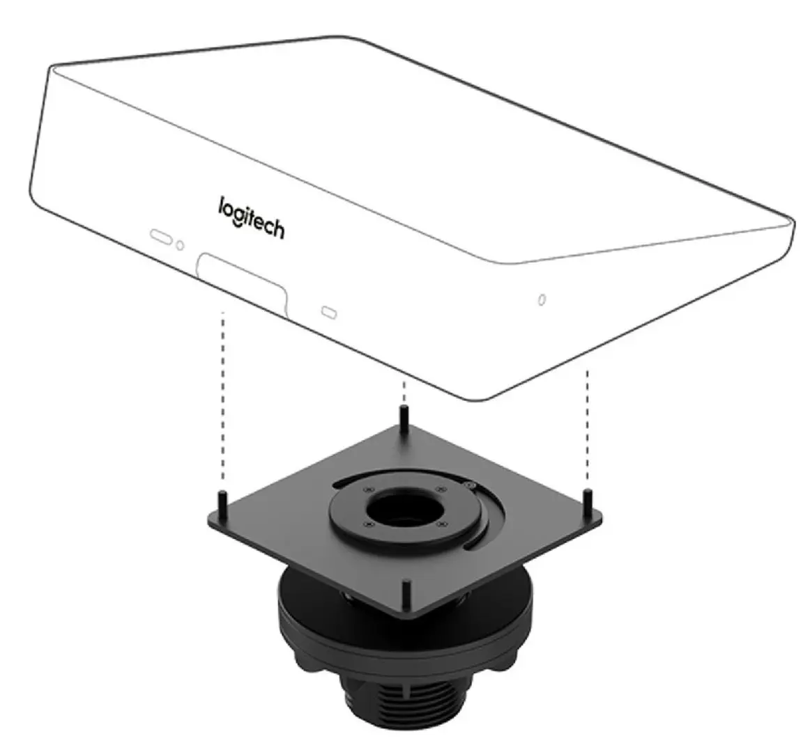 Fixare pentru controler Logitech Tap Table Mount (Black)