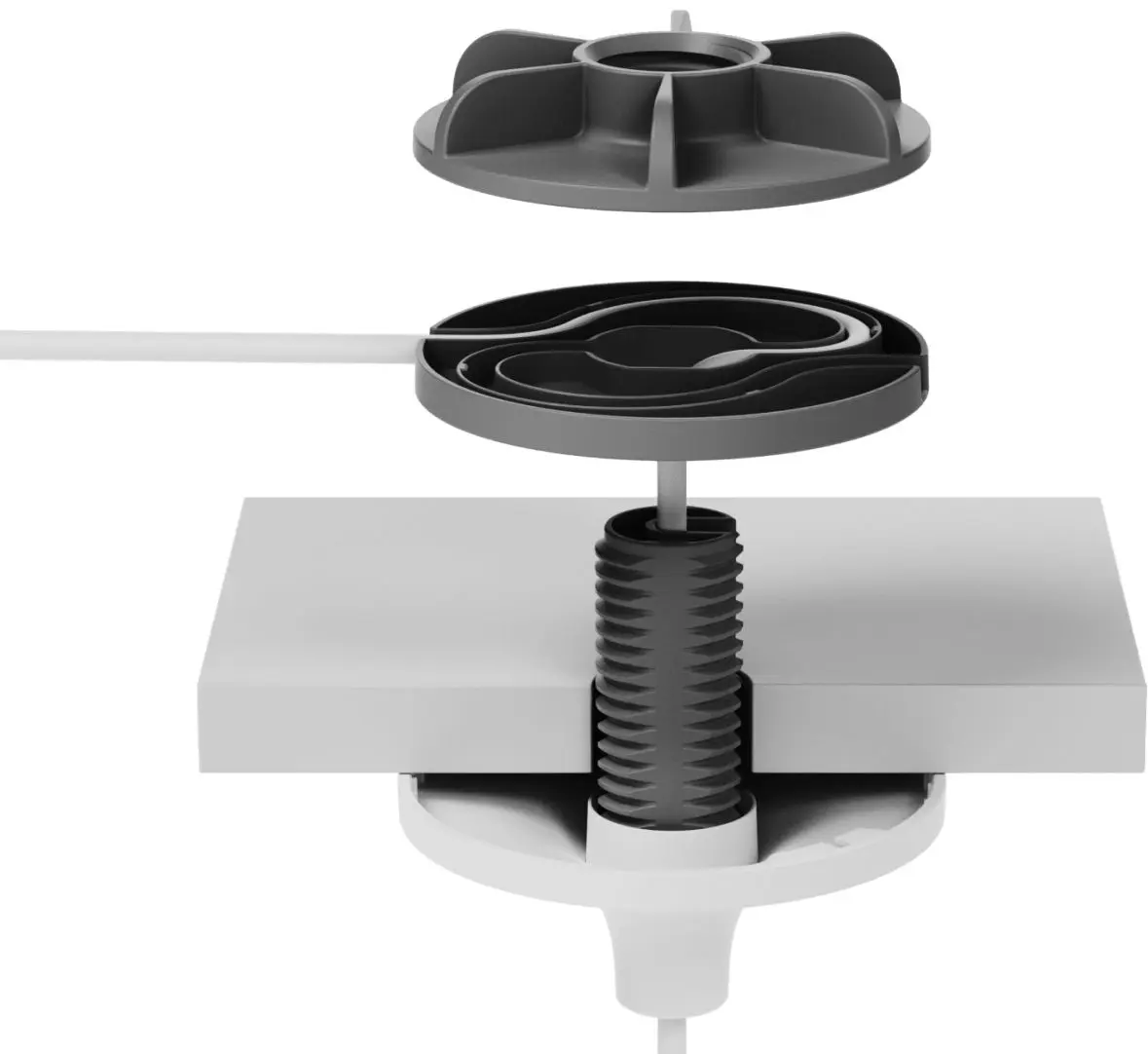 Крепление для микрофона Logitech 952-000123 (White/Grey)