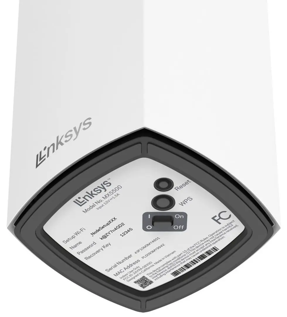 Домашняя Mesh Wi-Fi система Linksys Atlas Pro 6 MX5503-KE AX5400 (White) - 2