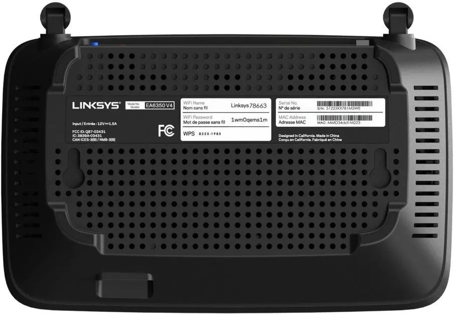 Wi-Fi роутер Linksys EA6350V4-EU (Black) - 5
