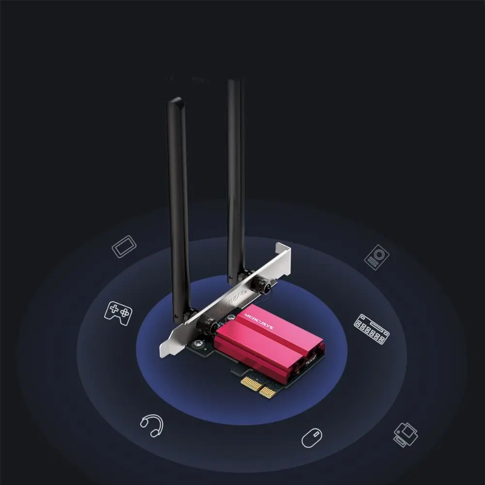 Adaptor wireless Mercusys MA86XE AX5400 (Red) - 3