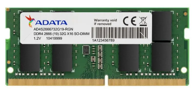 Memorie operativa Adata 8GB DDR4 2666Mhz CL19 (AD4S26668G19-SGN)