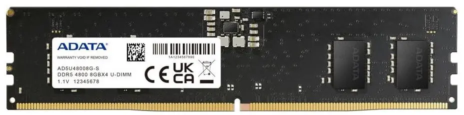 Оперативная память Adata 8GB DDR5 4800MHz CL40 (AD5U48008G-S)