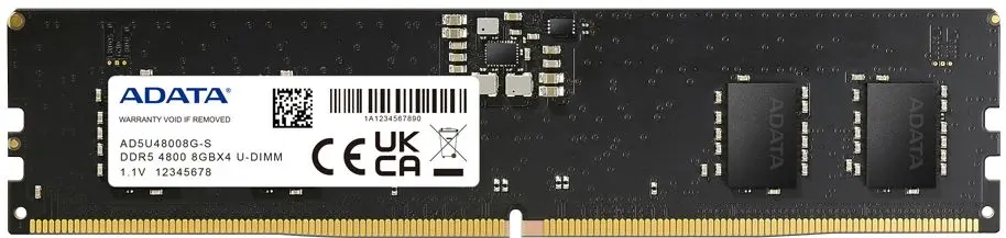 Memorie operativa Adata DIMM DDR5 8GB 4800 CL40 (AD5U48008G-S)