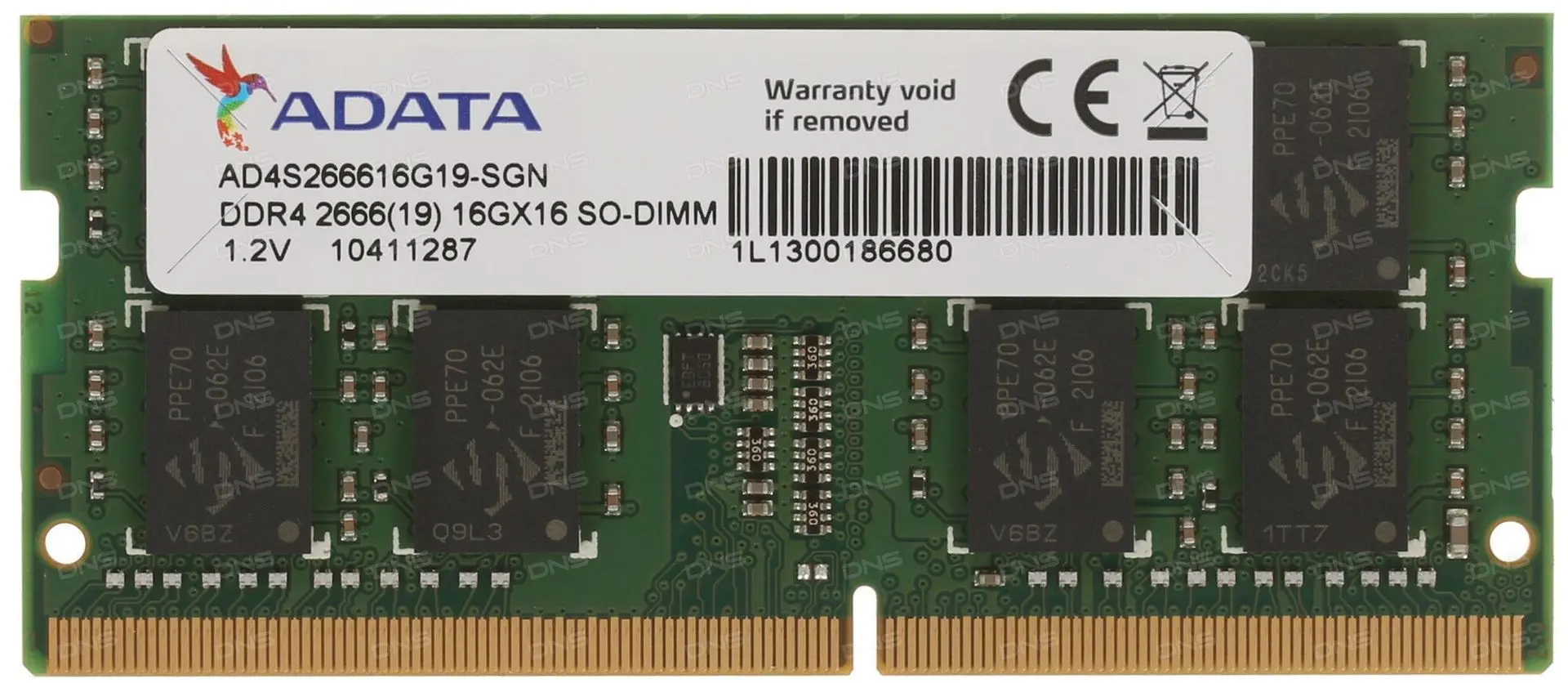 Memorie operativa Adata SO-DIMM DDR4 16GB 2666MHz CL19 (AD4S266616G19-SGN)