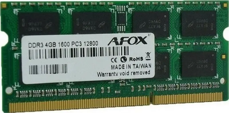 Memorie operativa Afox 4GB DDR3 1600Mhz (AFSD34BN1L)