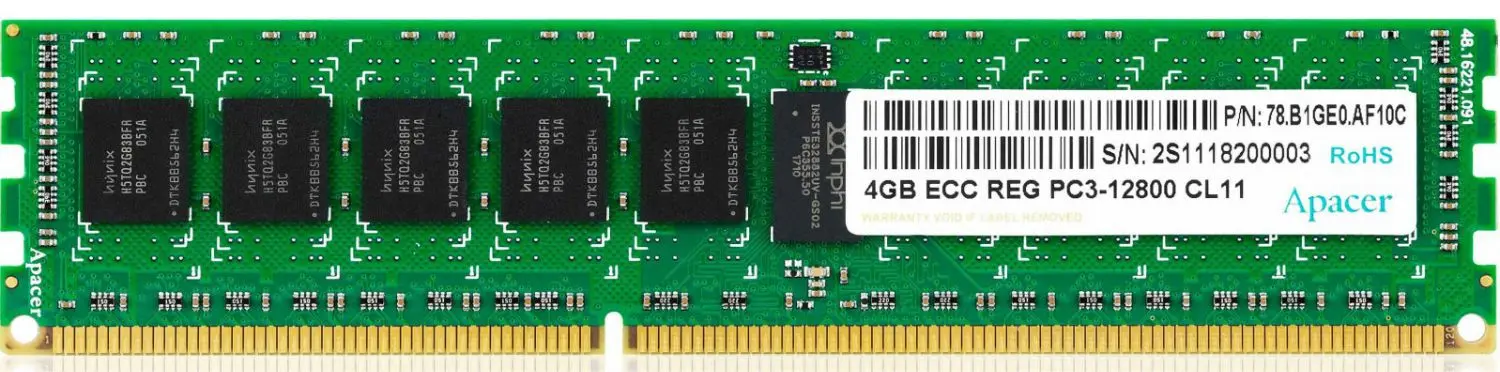 Оперативная память Apacer 4GB DDR3 PC3-12800/1600Mhz CL11