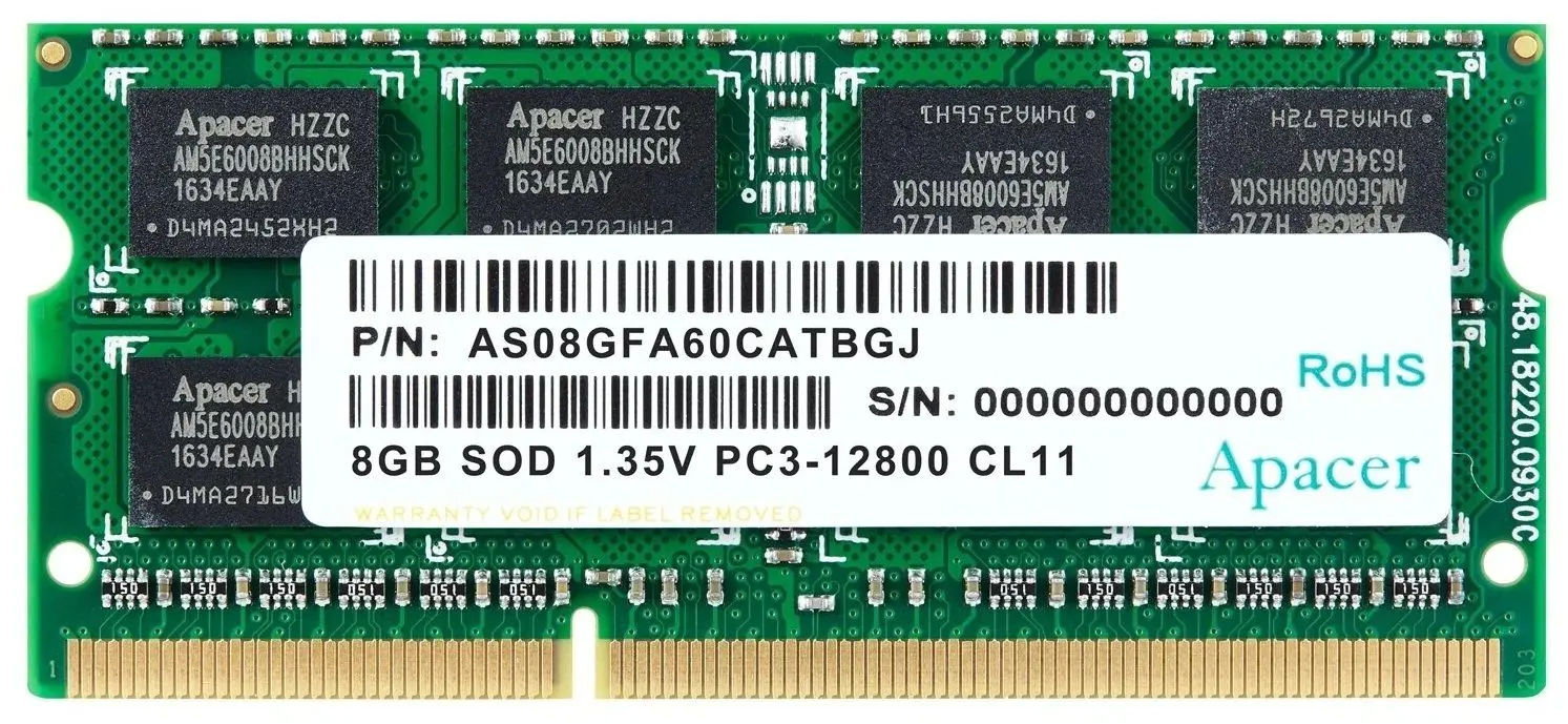 Memorie operativa Apacer DDR3 8GB 1600MHz PC12800 CL11