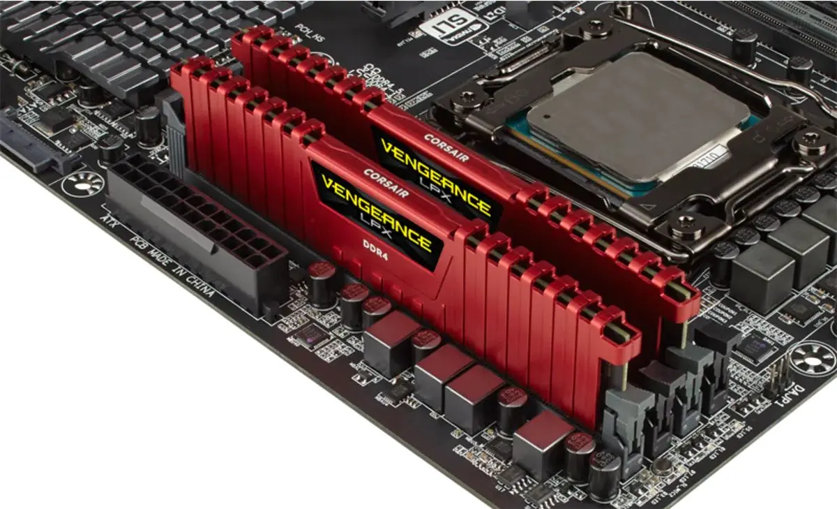 Оперативная память Corsair Vengeance LPX DDR4 16GB (2x8) 3200MHz PC4-25600 CL16 (CMK16GX4M2B3200C16R) - 3