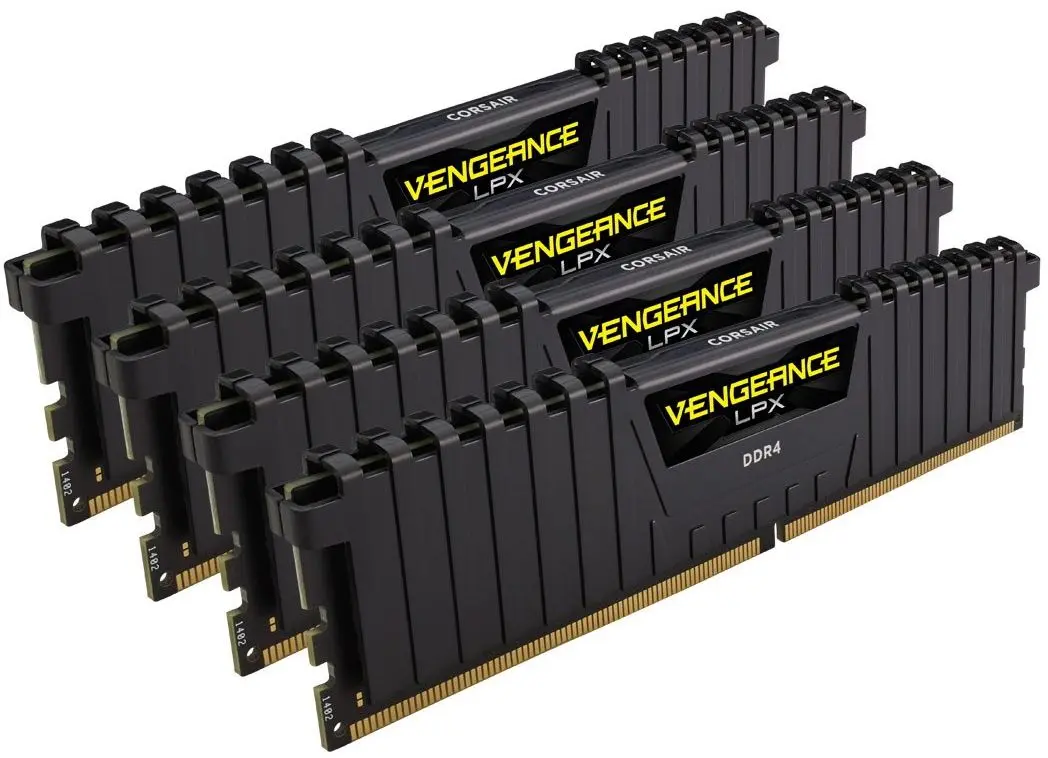 Оперативная память Corsair Vengeance LPX DIMM DDR4 16GB (4x4) 2666 CL16 (CMK16GX4M4A2666C16) - 2