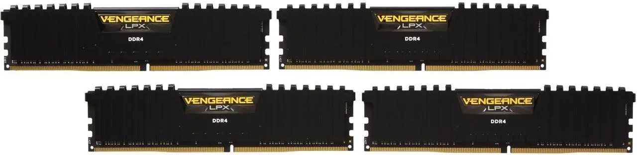 Оперативная память Corsair Vengeance LPX DIMM DDR4 16GB (4x4) 2666 CL16 (CMK16GX4M4A2666C16)