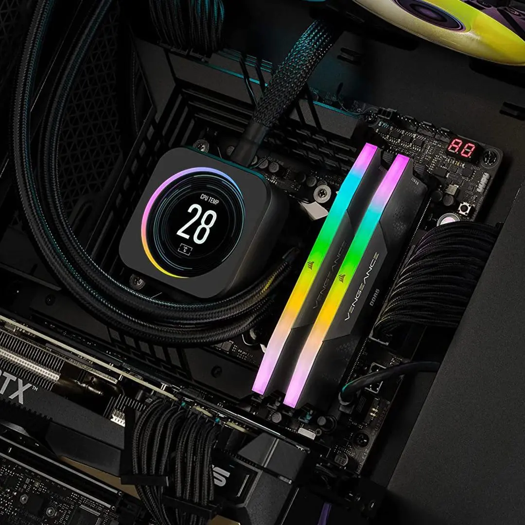 Оперативная память Corsair Vengeance RGB DIMM DDR5 32GB (2x16) 5600 CL36 (CMH32GX5M2B5600C36) - 4