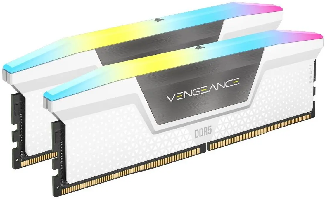Оперативная память Corsair Vengeance RGB DIMM DDR5 32GB (2x16) 5600 CL36 (CMH32GX5M2B560C36W)