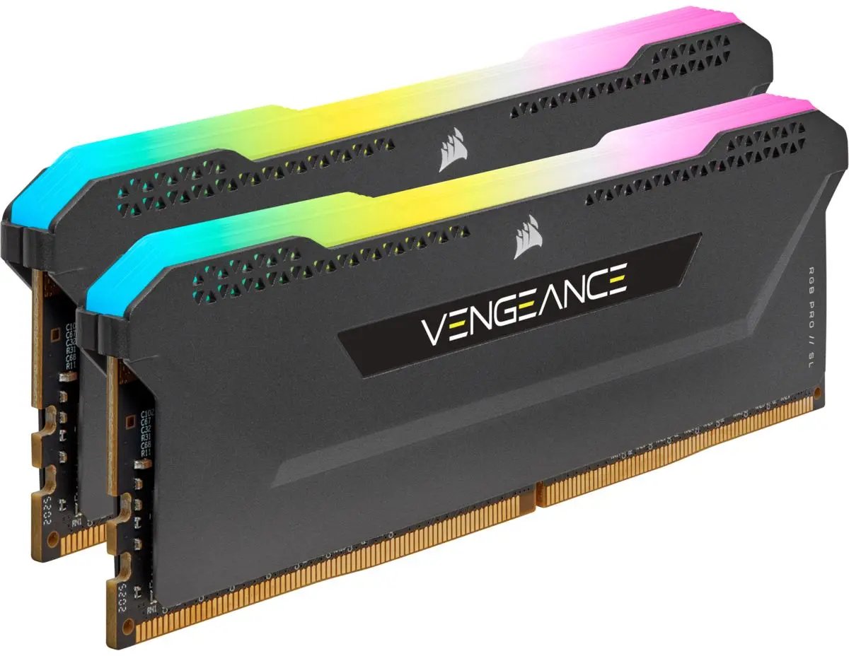 Оперативная память Corsair Vengeance RGB PRO SL DDR4 32GB (2x16) 3200MHz PC4-25600 CL16 (CMH32GX4M2E3200C16)