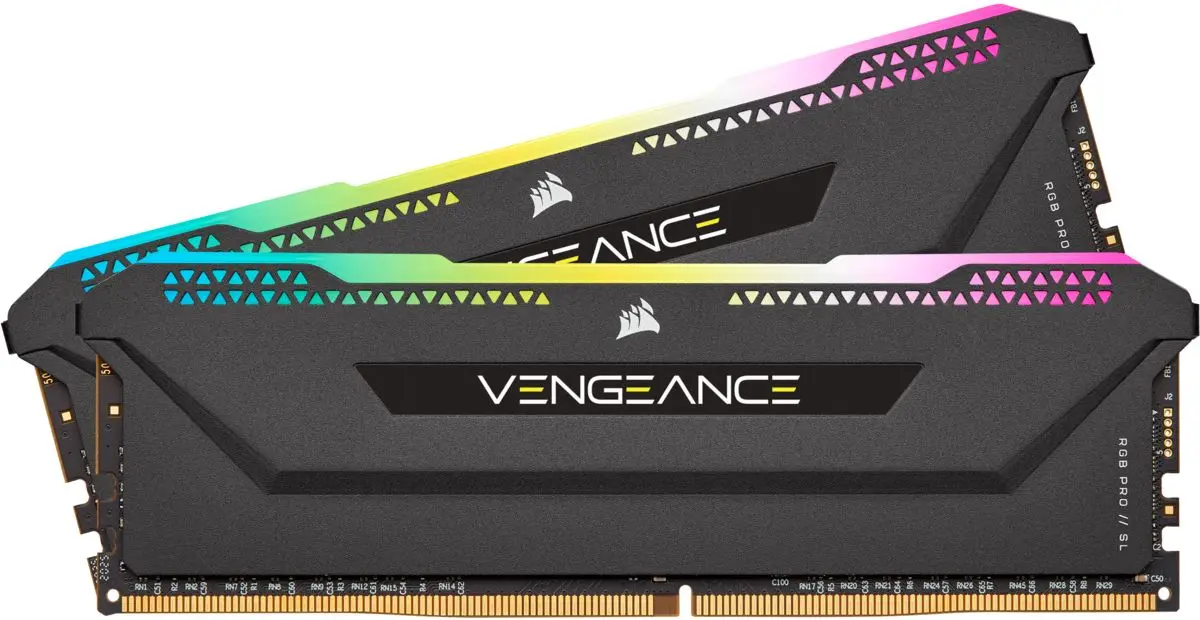 Оперативная память Corsair Vengeance RGB PRO SL DDR4 32GB (2x16) 3200MHz PC4-25600 CL16 (CMH32GX4M2Z3200C16) - 3