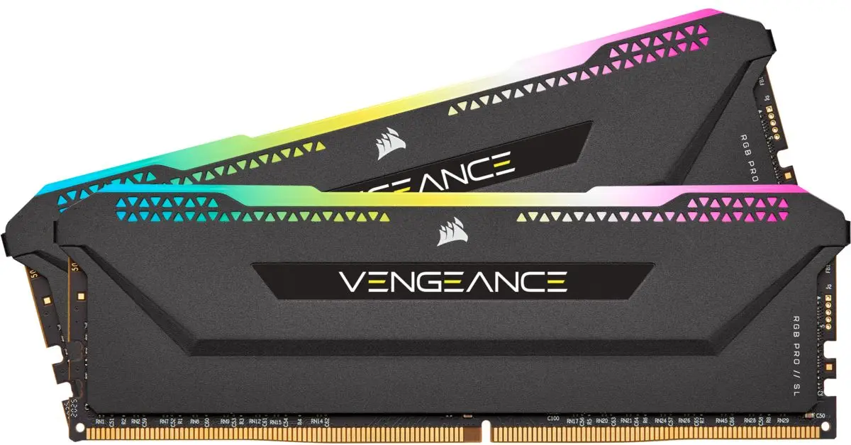 Оперативная память Corsair Vengeance RGB PRO SL DDR4 32GB (2x16) 3600MHz PC4-28800 CL18 (CMH32GX4M2D3600C18) - 3