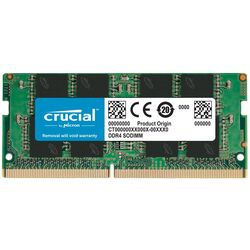 Memorie operativa Crucial SODIMM DDR4 16GB 2666MHz PC4-21300 CL19 (CT16G4SFRA266)
