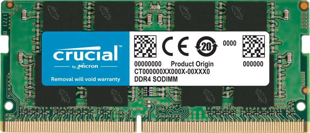 Memorie operativa Crucial SODIMM DDR4 16GB 3200MHz PC4-25600 CL22 (CT16G4SFRA32A)