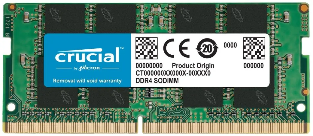 Memorie operativa Crucial SODIMM DDR4 8GB 3200MHz PC3-25600 CL22 (CT8G4SFRA32A)