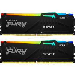 Оперативная память Kingston Fury Beast 128GB DDR5 5600MHz CL40 (KF556C40BBAK2-128) Thumb